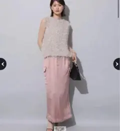サテンフラップスカート　 アルページュストーリー　1 美品