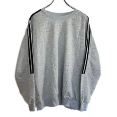 袖ラインゆったりオーバーロンT ロングTシャツ　スウェット　トレーナー