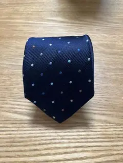 ポールスミス ネイビー ドット柄 ネクタイ