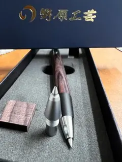 新品未使用 野原工芸 黒柿 シャープペンシル 金クリップ - メルカリ