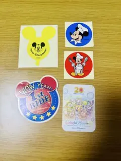 【非売品】東京ディズニーリゾート ミッキーステッカー 5枚セット