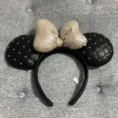 ディズニーカチューシャ ミニー パール キルティング スパンコールのサムネイル