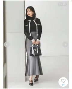 SNIDEL グレー マーメイドスカート 1