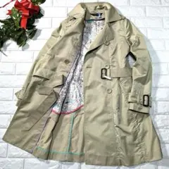ポールスミス 美品 L トレンチコート ロング ライナー付 ダブル ライトカーキ