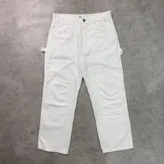 人気ホワイト■Dickies ディッキーズ【34】ダブルニー ペインター パンツ
