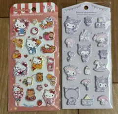 新品未開封サンリオ ハローキティクロミマイメロディジュエルマシュマロステッカーズ