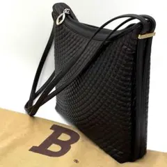 BALLY バリー ショルダーバッグ レザー ブラック aq13169 - メルカリ