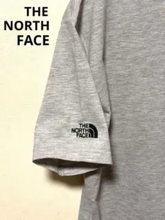 THE NORTH FACE Tシャツ グレー 太陽ロゴ 日本製