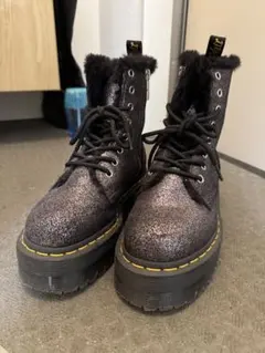 Dr. Martens Jadon ブラック グリッター 5US