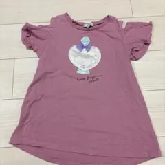 香水ボトル刺繍フリル袖Tシャツのサムネイル