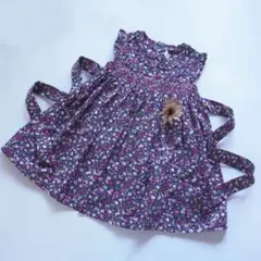 セール　新品　スモッキング ワンピース　小花柄　女の子ファミリア　好きな方