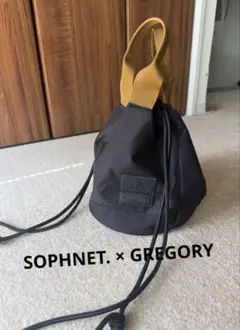 GREGORY × SOPHNET. CINCH BAG 巾着バッグ　ブラックのサムネイル