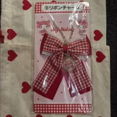 マイメロディ ピアノ リボンチャーム サンリオ当たりくじ