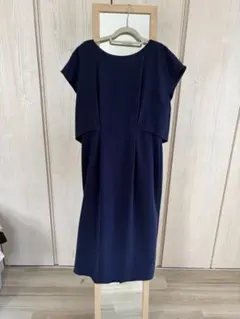 美品 ICB Utilism ユーティリズム フォーマルワンピース ネイビー L