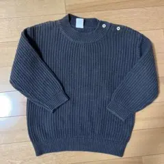 H&M ダークグレー ニットセーター