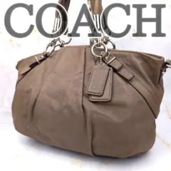COACH コーチ マディソン サッチェル トートバッグ レザー ブラウン