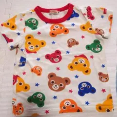 ミキハウス クマ柄 Tシャツ