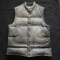 ディオールオム 04AW ラスターコーティングデニムベスト 44 アイス