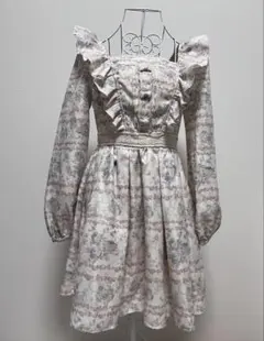 【LIZLISA】プリンセス柄ワンピース 夢かわ 地雷系 量産型 姫系