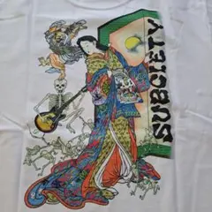 Subciety Tシャツ スカル 和柄 ロック