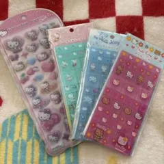 コットンパフィー　タイルシール　キティ