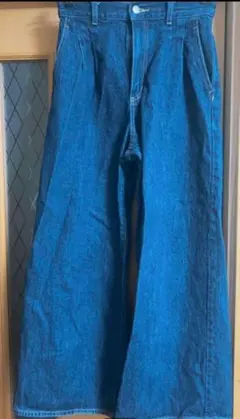 GUタックワイドジーンズ デニムパンツ