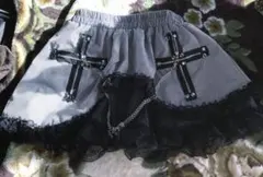 ACDC RAG エーシーディーシーラグ Wクロススカート 十字架 黒