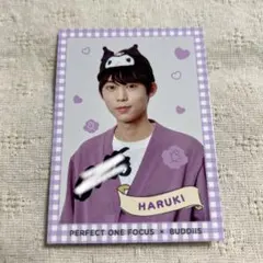 BUDDiiS PERFECT ONE FOCUS トレカ HARUKI サイン