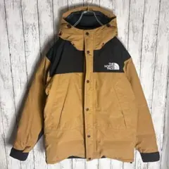 美品 ノースフェイス マウンテンダウンジャケット XL カーキ ゴアテックスa2