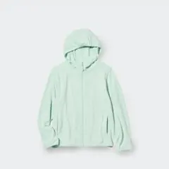UNIQLO　ユニクロ　エアリズムUVカットメッシュパーカー　グリーン　130