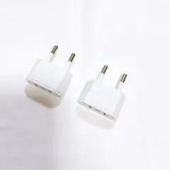 ヨーロッパ コンセント変換アダプタ 海外旅行用 電源変換プラグ Cタイプ 2個