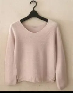 ほぼ未使用　ラトータリテ　ピンクニット　M