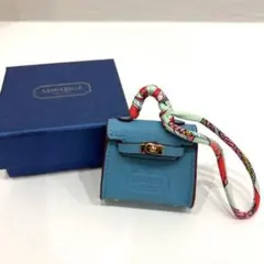 【未使用品】MARIEBELLE マイクロミニバッグ チャーム マリベル ブルー