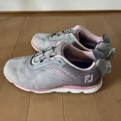 FootJoy レディース ゴルフシューズ ピンク グレー - メルカリ