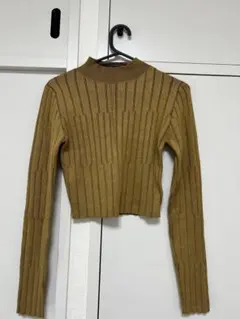 MURUA リブ編みハイネックニット F