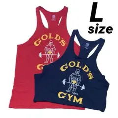 最新⭐️ゴールドジム　タンクトップ　Lサイズ　まとめ売り　2枚組　ブラック　レッド