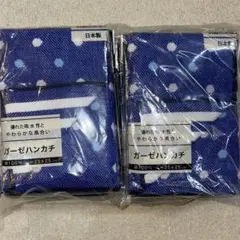 ガーゼハンカチ 水玉模様 25×25cm 日本製　10枚セット