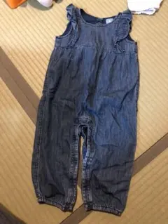 美品❗️オーバーオール ロンパース デニム80