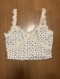 ランジェリー風　レース　キャミソール