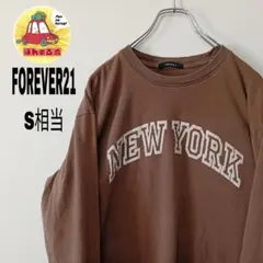 usa古着 FOREVER21　ロングTシャツ　S相当　ブラウンのサムネイル