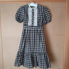 レトロ チェック ワンピース 9才のサムネイル