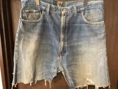 70s 60s Levis 502 BIG E カットオフ
