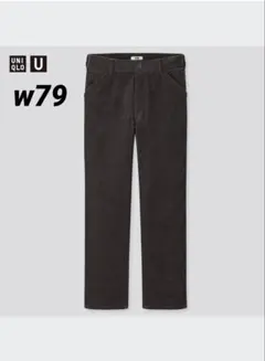 ユニクロユー　UNIQLO U コーデュロイレギュラーフィットパンツ　グレー