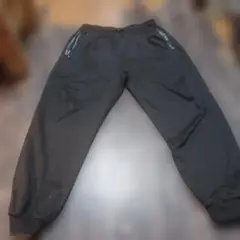 黒 ワイドパンツ ジッパーポケット付き