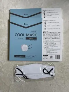 COOL MASK 接触冷感　3D立体マスク クチバシ型　バイカラー　白 30枚