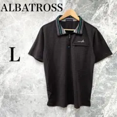 ALBATROSS メンズ L チャコール ハーフジップ Tシャツ 美品のサムネイル