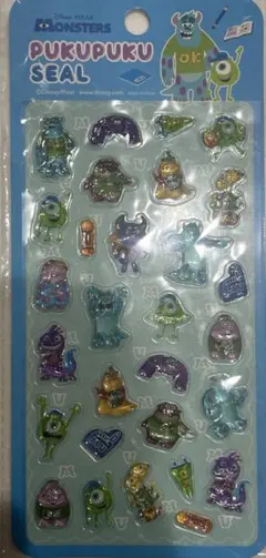 ぷくぷくシール　モンスターズインク