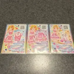 アイカツ ブライトシュガー 3枚セット 虹野ゆめ