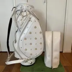 未使用フランクミュラー キャディバッグ 白×シルバー 希少モデル ゴルフバッグ 未使用フランクミュラー キャディバッグ 白×シルバー 希少モデル