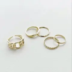 新品・未使用 指輪 リング 5点セットのサムネイル